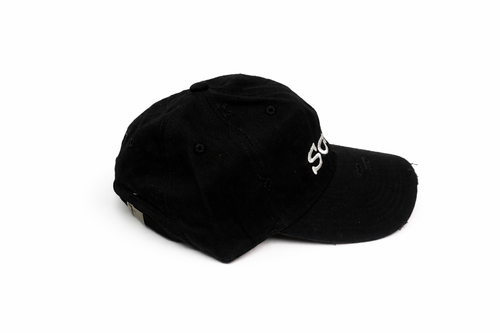 SOLID KING BLACK/WHITE ADJUSTABLE BASEBALL Unisex CAP EMBROIDERED CROWN LOGO