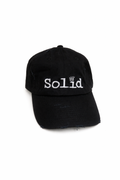 SOLID KING BLACK/WHITE ADJUSTABLE BASEBALL Unisex CAP EMBROIDERED CROWN LOGO