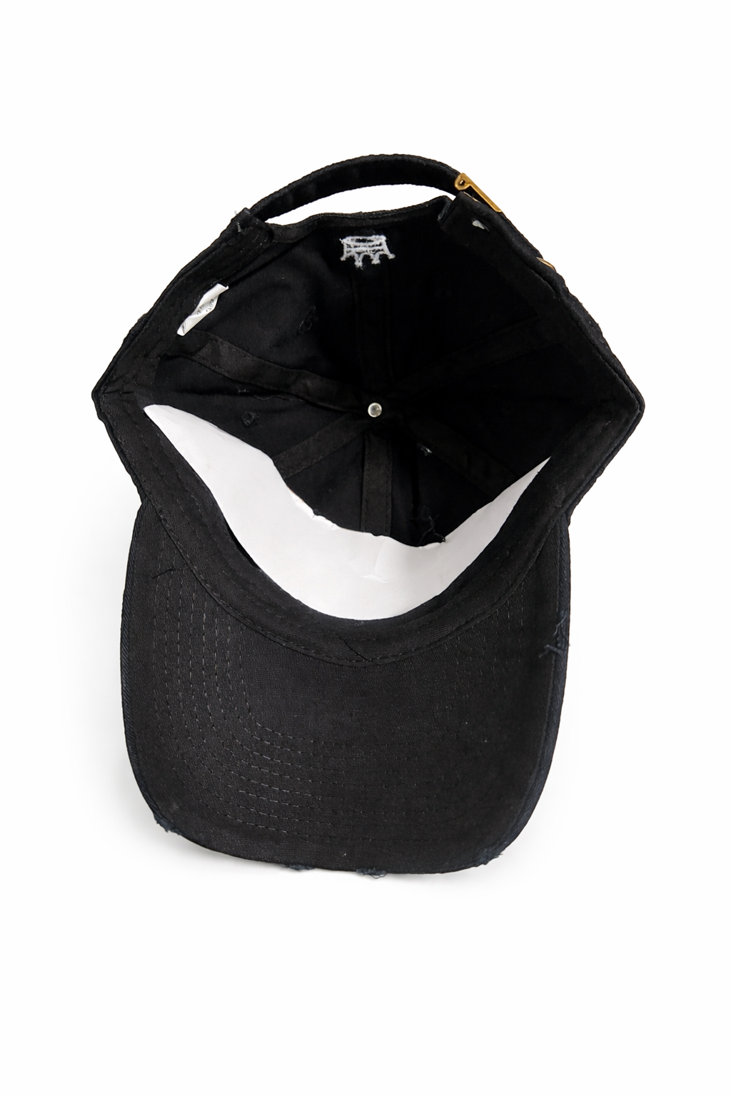 SOLID KING BLACK/WHITE ADJUSTABLE BASEBALL Unisex CAP EMBROIDERED CROWN LOGO